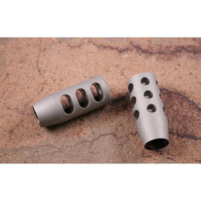 HOLLANDS QUICK DISCHARGE MUZZLE BRAKE 5/8" X 28 (STAINLESS STEEL)