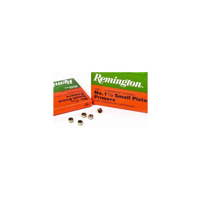 REMINGTON 1 1 2 SMALL PISTOL PRIMERS x100
