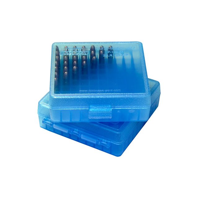 MTM 100 RD .22 LR .25 ACP FLIP TOP BLUE