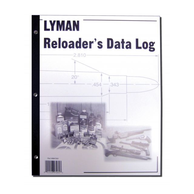 Lyman Reloaders Data Log
