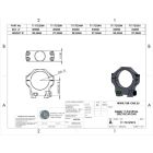 Tier One 17mm Dovetail Rings 30mm MEDIUM