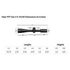 VORTEX SCOPES - VIPER PST GEN II-[pst-5256] - Viper PST Gen II 5-25X50 FFP EBR-7C MOA