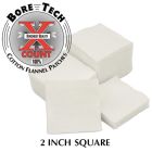 *BORE TECH Cotton Flannel Patches 2" Square (pk size 100, 250, 500, 1000)